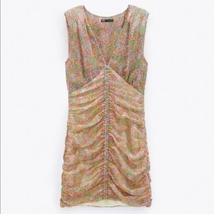 Zara floral printed dress